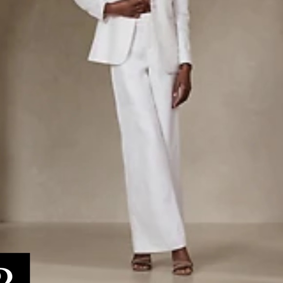 Banana Republic Salma Wide Leg Linen Pants - Picture 2 of 8